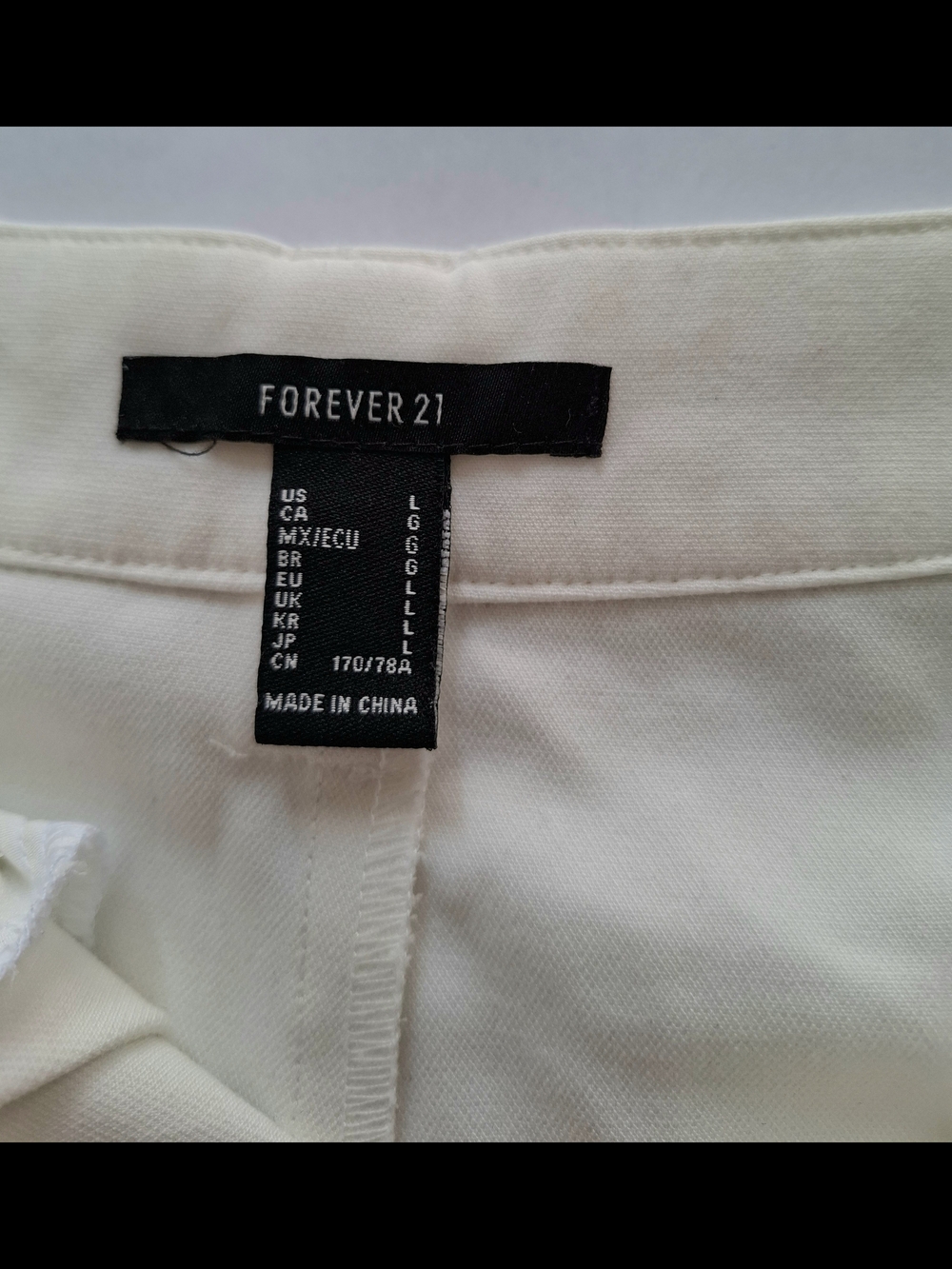 Forever 21 Off-White High-Rise Tailored Trousers - Picture 5 of 6